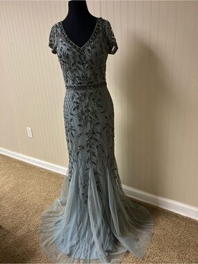 Oleg Cassini Beaded Gown